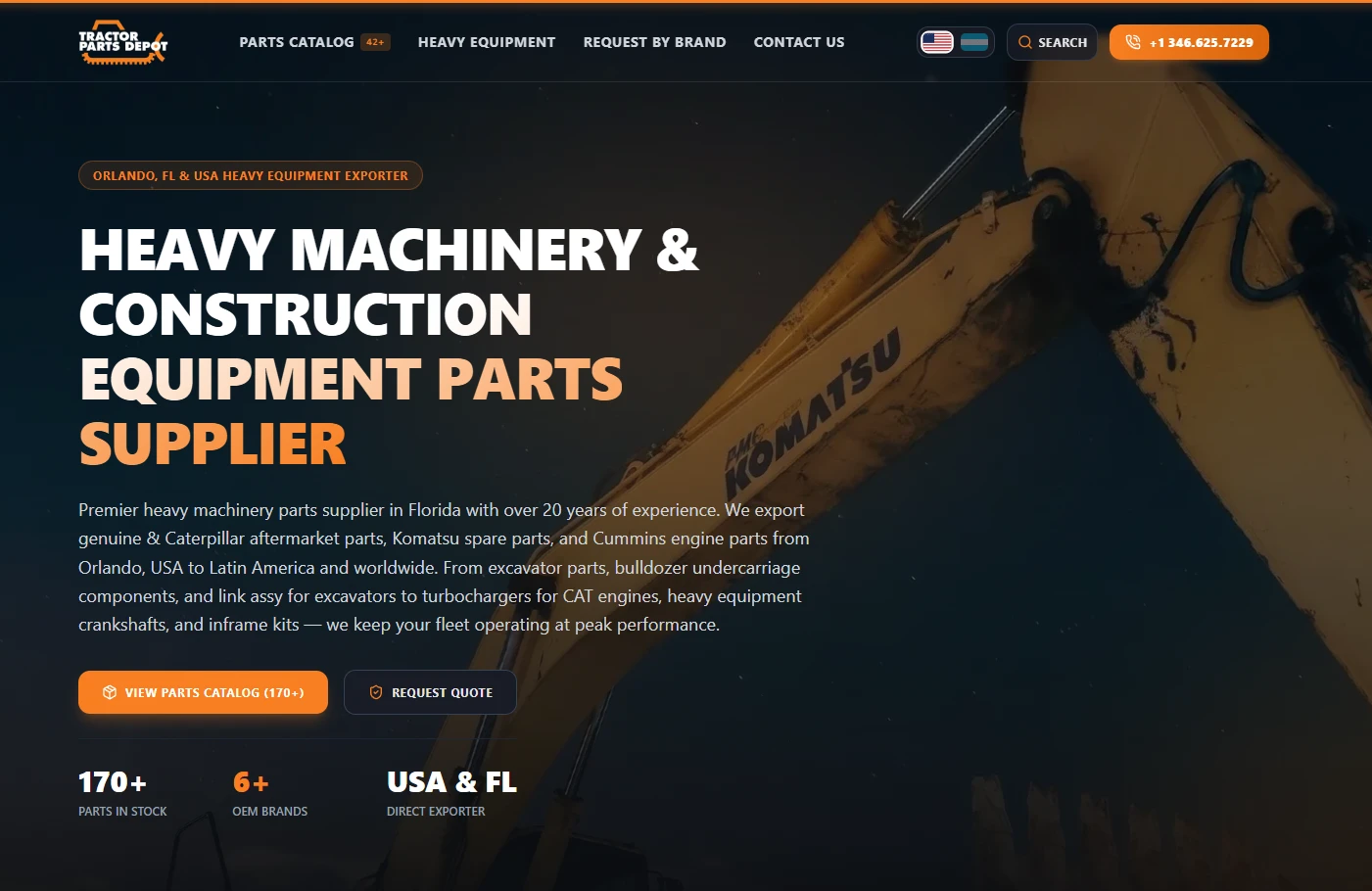Tractor Parts Depot Website Design